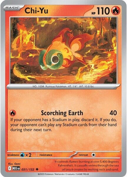 Image for Chi-Yu (031/132) (ME01: Mega Evolution) - Pokemon