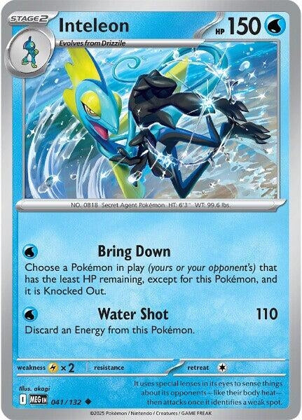 Image for Inteleon (041/132) (ME01: Mega Evolution) - Pokemon