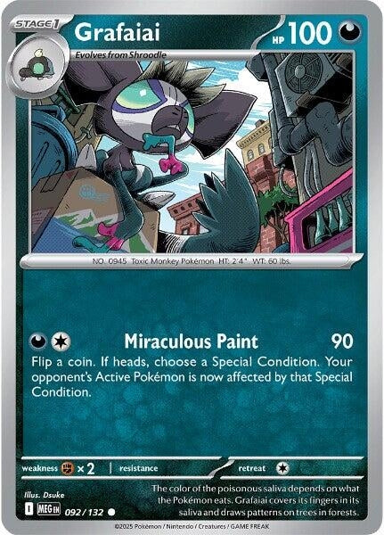 Image for Grafaiai (092/132) (ME01: Mega Evolution) - Pokemon