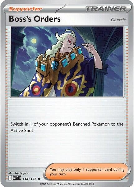 Image for Boss's Orders [Ghetsis] (114/132) (ME01: Mega Evolution) - Pokemon