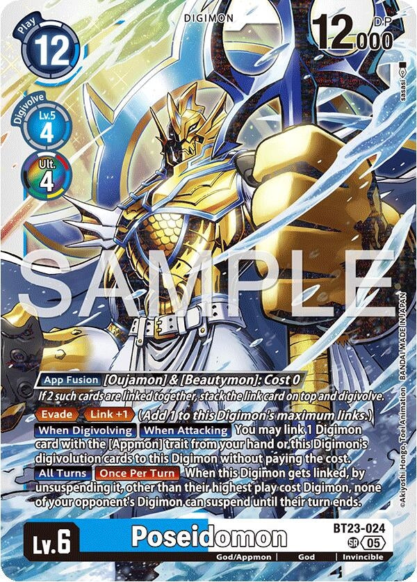 Image for Poseidomon (BT23-024) (Hackers' Slumber) - Digimon Card Game