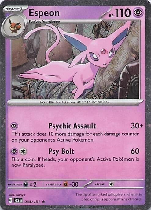 Image for Espeon - 033/131 (Cosmos Holo) (033/131) (Miscellaneous Cards & Products) - Pokemon