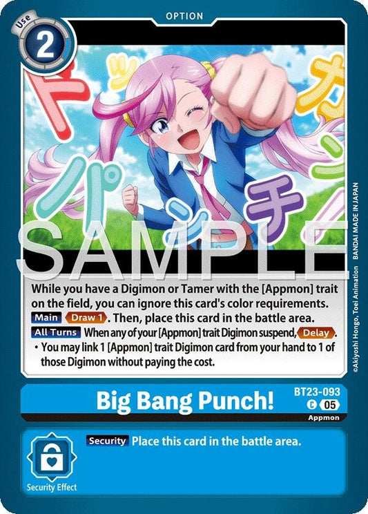 Image for Big Bang Punch! (BT23-093 C) (Hackers' Slumber) - Digimon Card Game