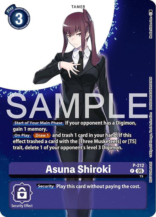 Image for Asuna Shiroki (Hacker's Slumber Box Promotion Pack) (P-212 P) (Digimon Promotion Cards) - Digimon Card Game