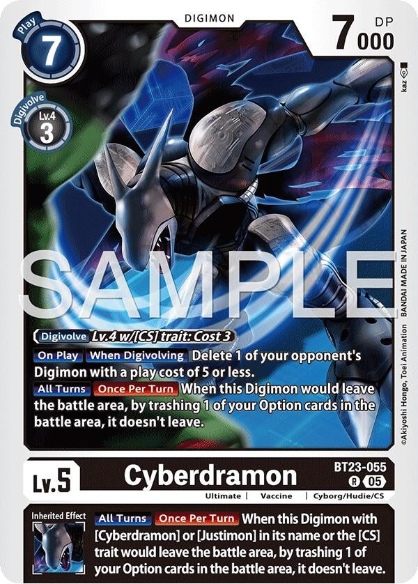 Image for Cyberdramon (BT23-055 R) (Hackers' Slumber) - Digimon Card Game