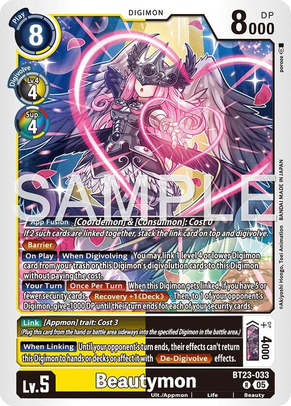 Image for Beautymon (BT23-033 R) (Hackers' Slumber) - Digimon Card Game