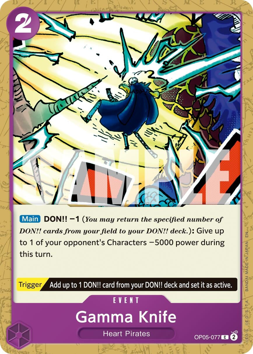 Image for Gamma Knife (Reprint) (OP05-077) (Premium Booster -The Best- Vol. 2) - One Piece Card Game