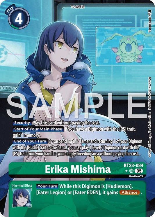 Image for Erika Mishima (Alternate Art) (BT23-084 SR) (Hackers' Slumber) - Digimon Card Game