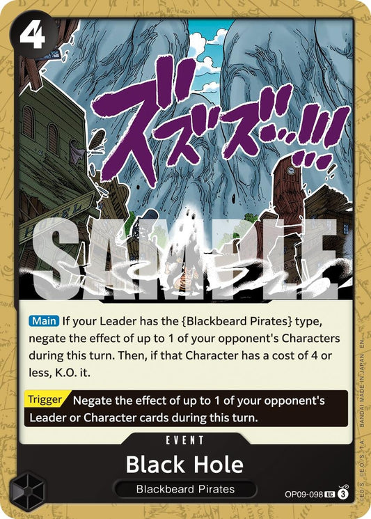 Image for Black Hole (Reprint) (OP09-098) (Premium Booster -The Best- Vol. 2) - One Piece Card Game