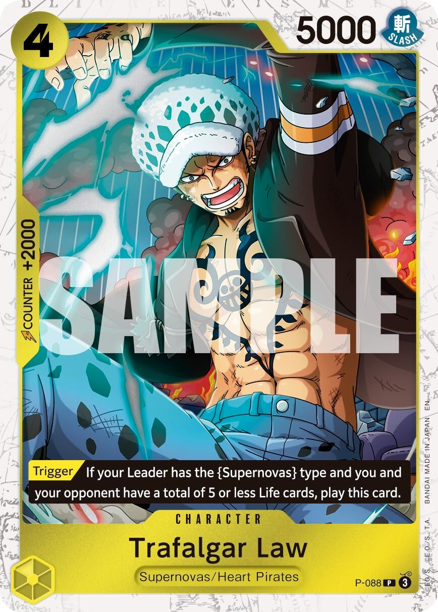 Image for Trafalgar Law -  P-088 (Pirate Foil) (P-088) (Premium Booster -The Best- Vol. 2) - One Piece Card Game