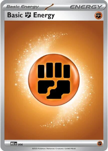 Image for Basic Fighting Energy - 006 (6) (MEE: Mega Evolution Energies) - Pokemon