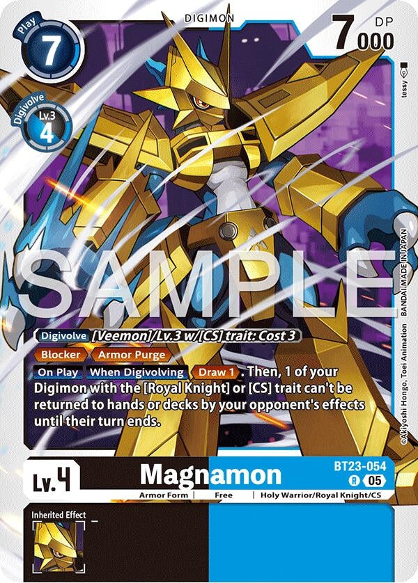 Image for Magnamon (BT23-054 R) (Hackers' Slumber) - Digimon Card Game