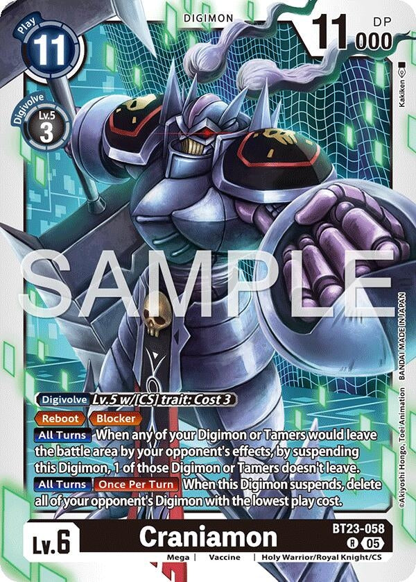 Image for Craniamon (BT23-058 R) (Hackers' Slumber) - Digimon Card Game