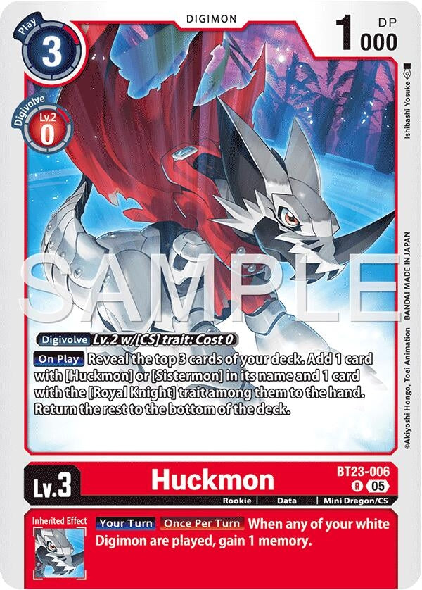 Image for Huckmon (BT23-006 R) (Hackers' Slumber) - Digimon Card Game