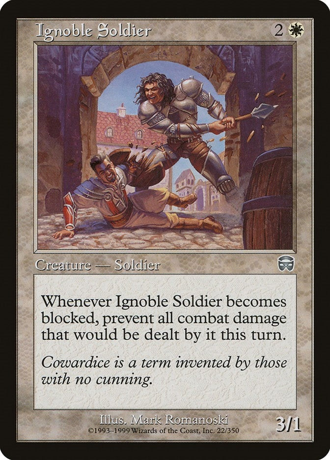 Image for Ignoble Soldier (22) (Mercadian Masques) - Magic: The Gathering