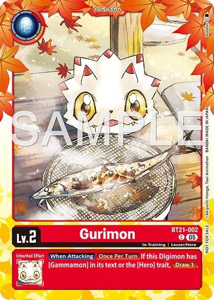 Image for Gurimon (Regulation Battle Vol.3 Participant) (BT21-002 C) (World Convergence) - Digimon Card Game