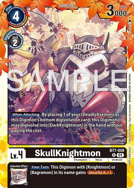 Image for SkullKnightmon (Regulation Battle Vol. 3 Winner) (BT7-058 R) (Next Adventure) - Digimon Card Game