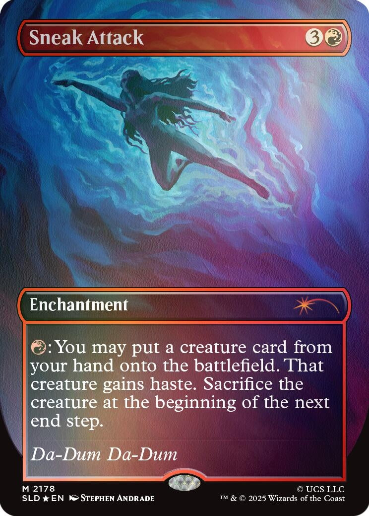 Image for Sneak Attack (Rainbow Foil) (2178) (Secret Lair Drop Series) - Magic: The Gathering