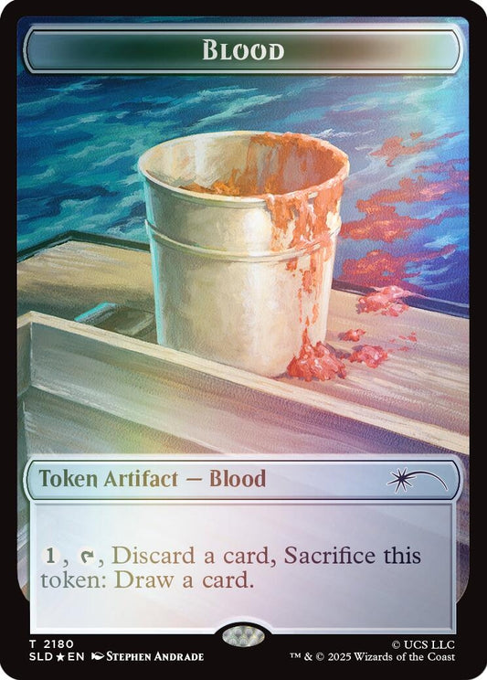 Image for Blood Token (Rainbow Foil) (2180) (Secret Lair Drop Series) - Magic: The Gathering