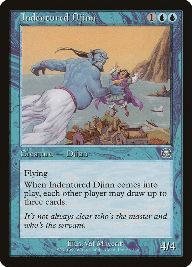 Image for Indentured Djinn (85) (Mercadian Masques) - Magic: The Gathering