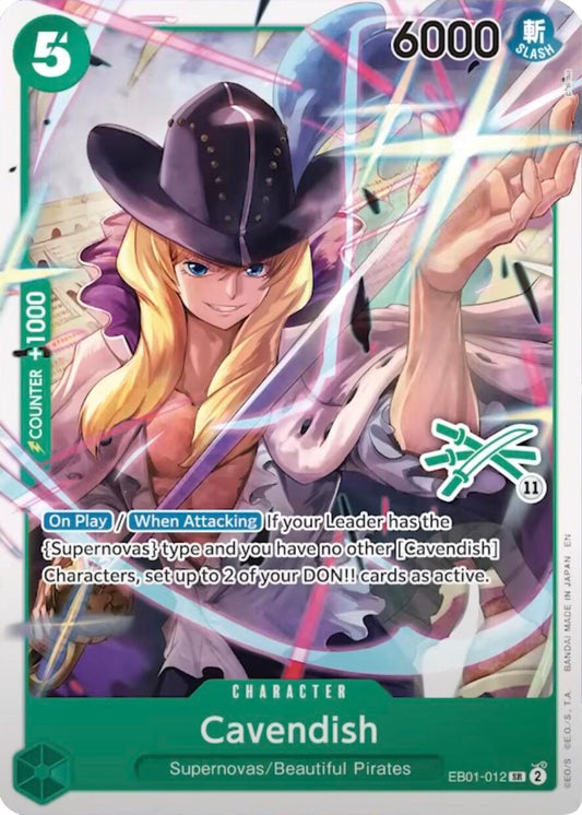 Image for Cavendish (Zoro Deck) (EB01-012) (Learn Together Deck Set) - One Piece Card Game