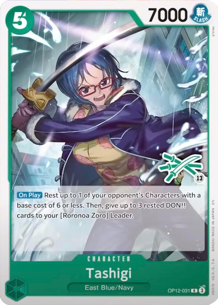 Image for Tashigi (Zoro Deck) (OP12-031) (Learn Together Deck Set) - One Piece Card Game