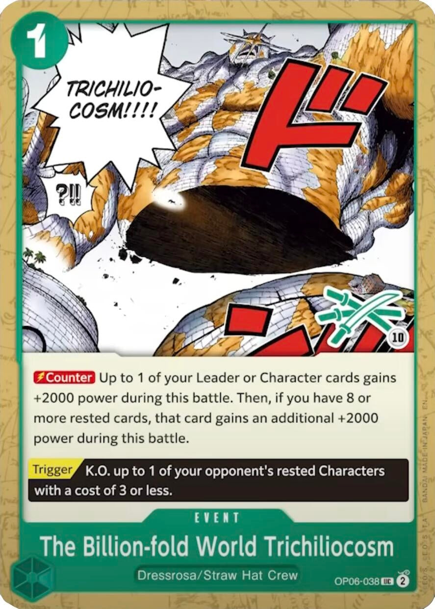 Image for The Billion-fold World Trichiliocosm (Zoro Deck) (OP06-038) (Learn Together Deck Set) - One Piece Card Game