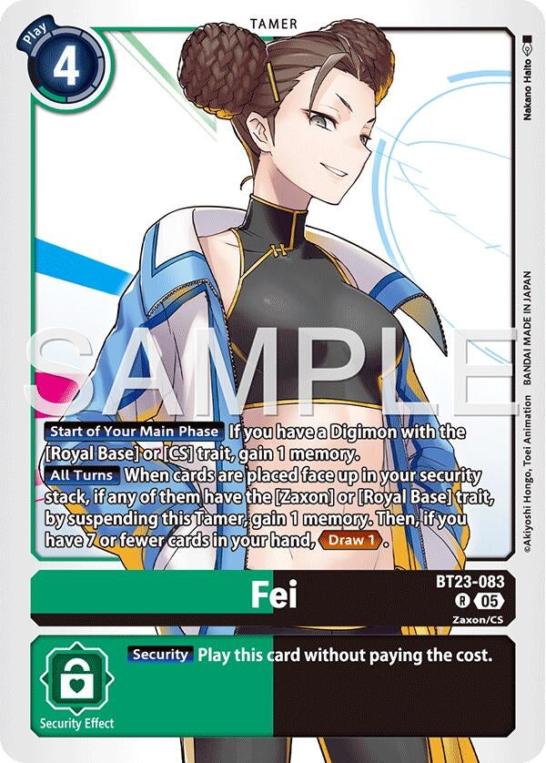 Image for Fei (BT23-083 R) (Hackers' Slumber) - Digimon Card Game