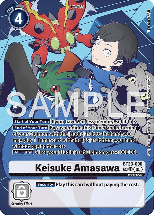 Image for Keisuke Amasawa (SP) (BT23-090 SR) (Hackers' Slumber) - Digimon Card Game