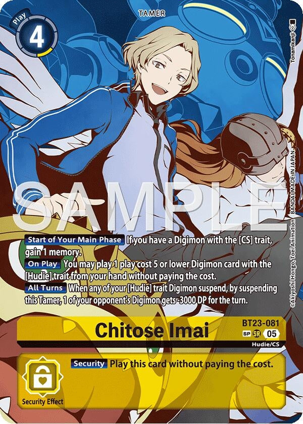 Image for Chitose Imai (SP) (BT23-081 SR) (Hackers' Slumber) - Digimon Card Game