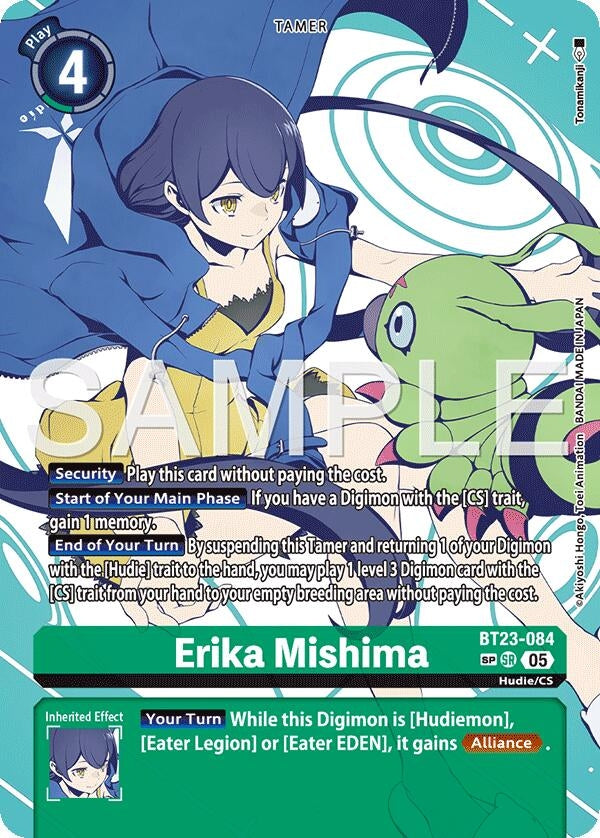 Image for Erika Mishima (SP) (BT23-084 SR) (Hackers' Slumber) - Digimon Card Game