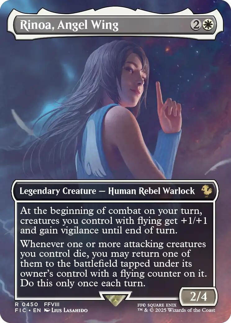 Image for Rinoa, Angel Wing (Borderless) (450) (Commander: FINAL FANTASY) - Magic: The Gathering