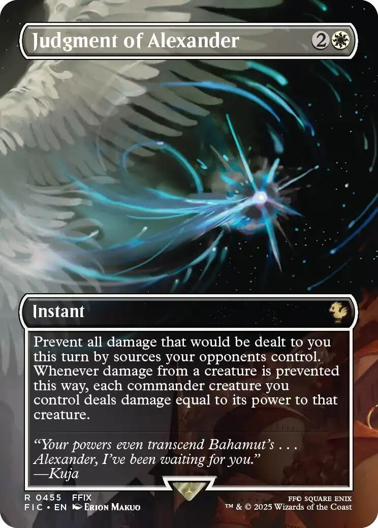 Image for Judgment of Alexander (Borderless) (455) (Commander: FINAL FANTASY) - Magic: The Gathering