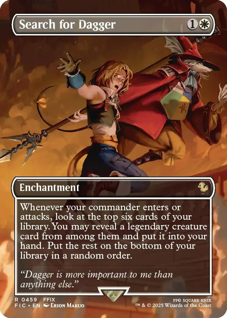 Image for Search for Dagger (Borderless) (459) (Commander: FINAL FANTASY) - Magic: The Gathering