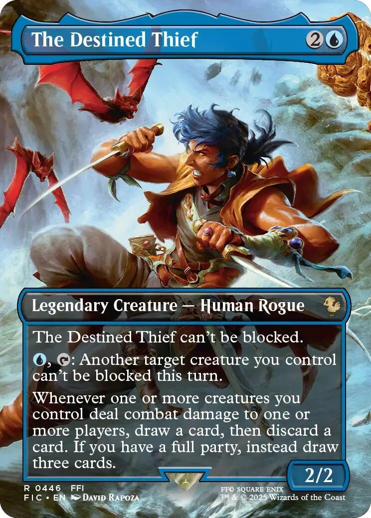 Image for The Destined Thief (Borderless) (446) (Commander: FINAL FANTASY) - Magic: The Gathering