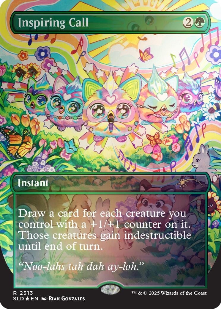 Image for Inspiring Call (Rainbow Foil) (2313) (Secret Lair Drop Series) - Magic: The Gathering