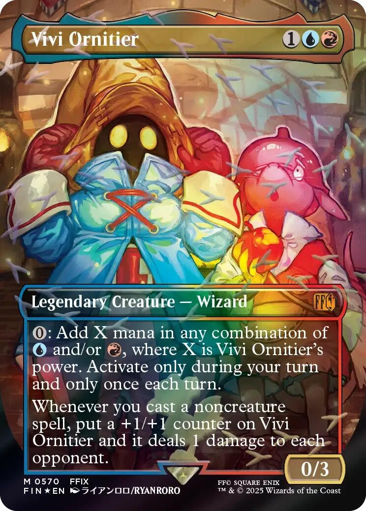 Image for Vivi Ornitier (Borderless) (Chocobo Track Foil) (570) (FINAL FANTASY) - Magic: The Gathering