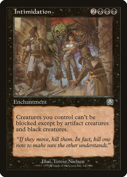 Image for Intimidation (142) (Mercadian Masques) - Magic: The Gathering