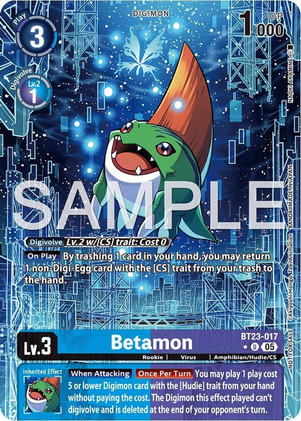 Image for Betamon (Hacker's Slumber Box Promotion Pack) (BT23-017 U) (Hackers' Slumber) - Digimon Card Game