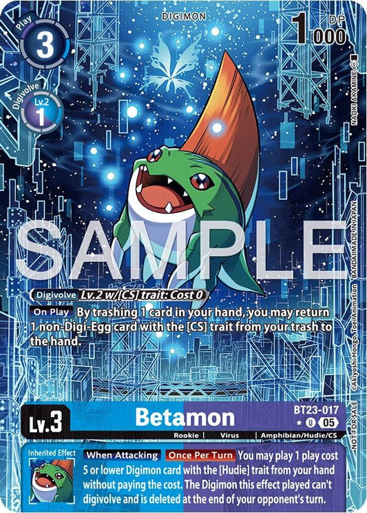 Image for Betamon (Hacker's Slumber Box Promotion Pack) (BT23-017 U) (Hackers' Slumber) - Digimon Card Game