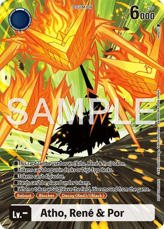 Image for Atho, Rene & Por (Token) (Hackers' Slumber) - Digimon Card Game