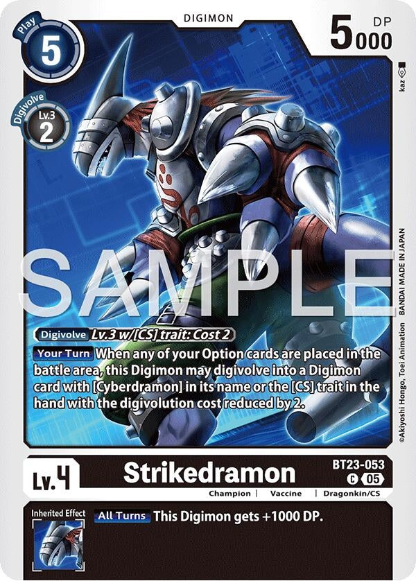 Image for Strikedramon (BT23-053 C) (Hackers' Slumber) - Digimon Card Game