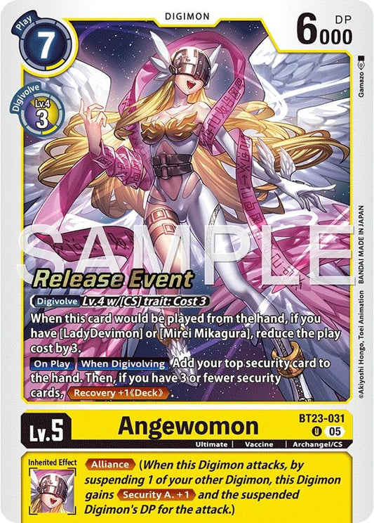 Image for Angewomon (BT23-031 U) (Hackers' Slumber Release Event Cards) - Digimon Card Game