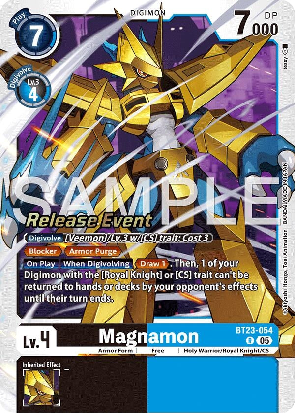 Image for Magnamon (BT23-054 R) (Hackers' Slumber Release Event Cards) - Digimon Card Game