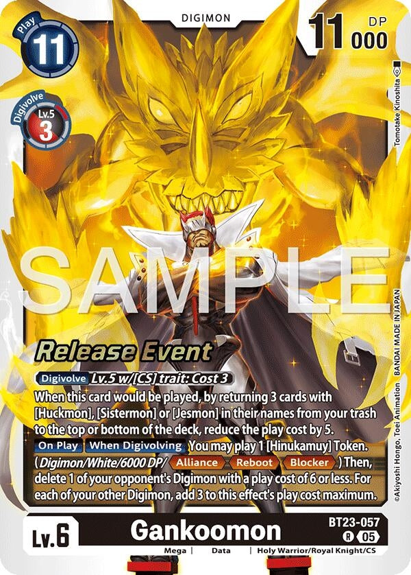 Image for Gankoomon (BT23-057 R) (Hackers' Slumber Release Event Cards) - Digimon Card Game