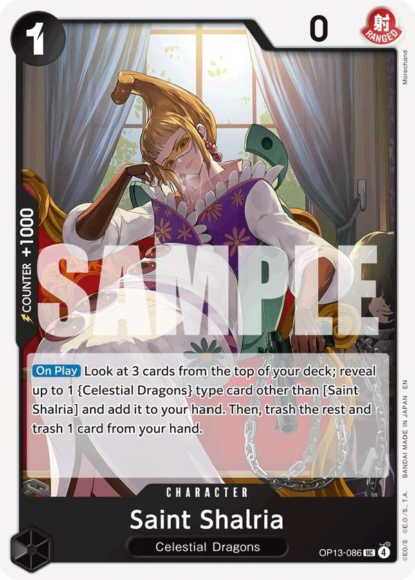 Image for Saint Shalria (OP13-086) (Carrying On His Will) - One Piece Card Game