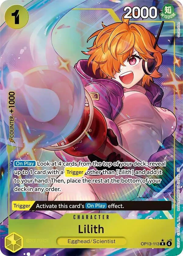 Image for Lilith (Alternate Art) (OP13-113) (Carrying On His Will) - One Piece Card Game