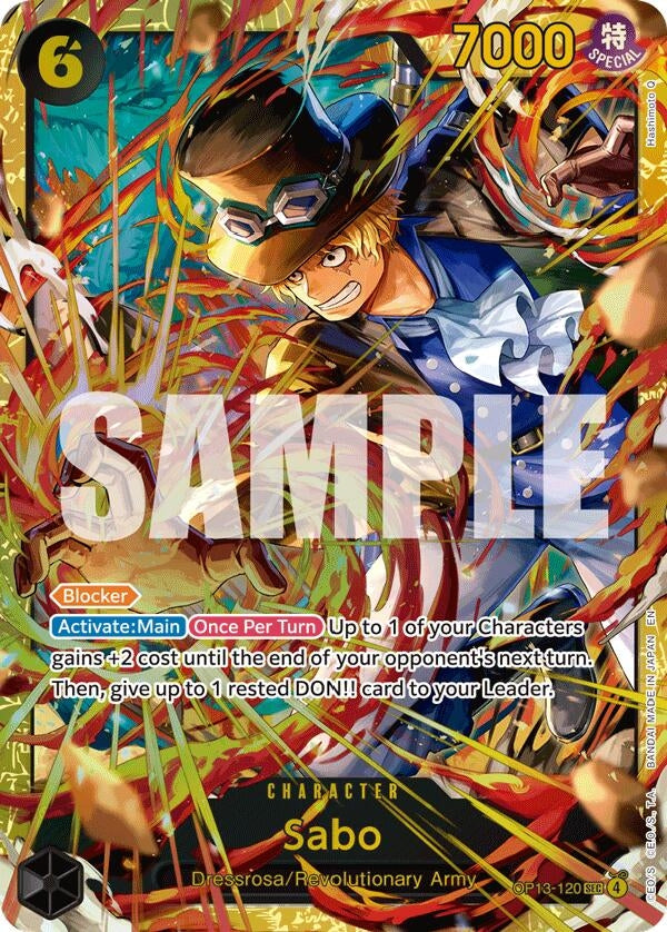 Image for Sabo (120) (SP) (OP13-120) (Carrying On His Will) - One Piece Card Game