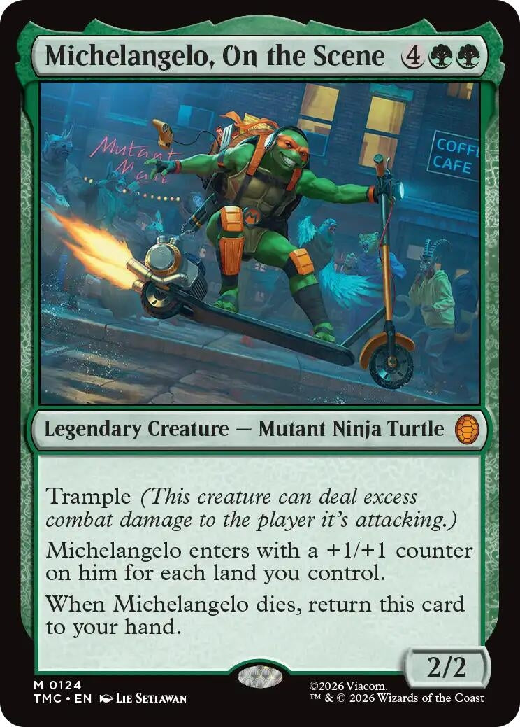 Image for Michelangelo, On the Scene (124) (Commander: Teenage Mutant Ninja Turtles) - Magic: The Gathering