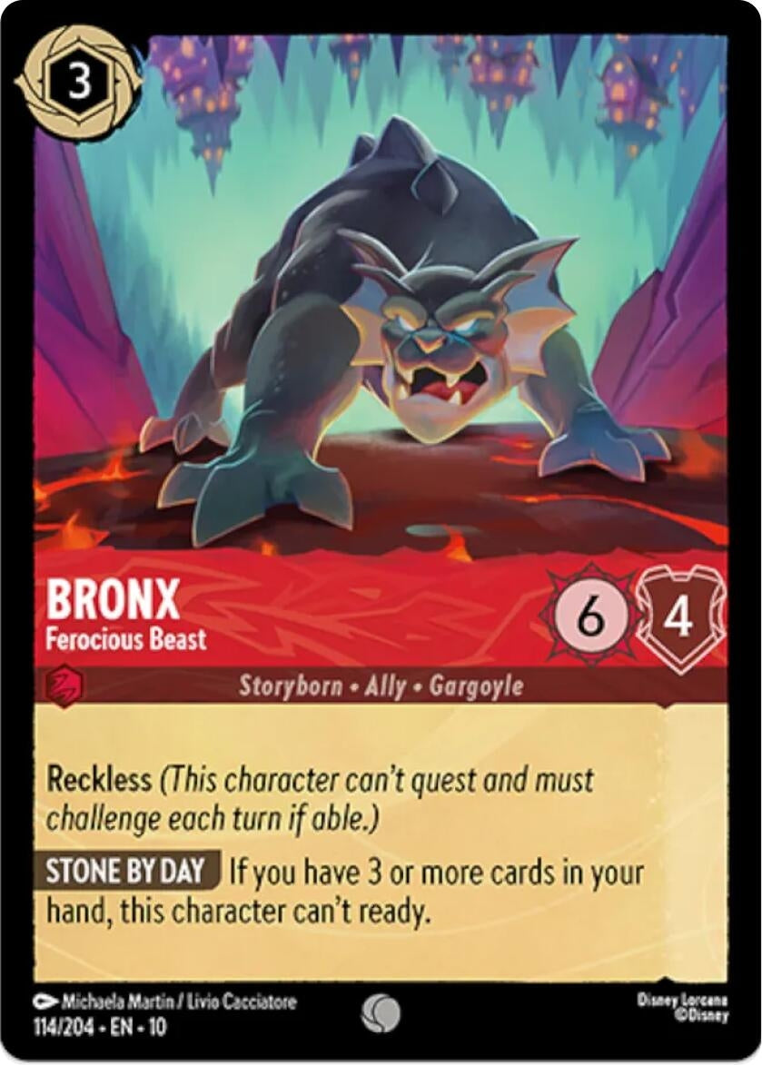 Image for Bronx - Ferocious Beast (114/204) (Whispers in the Well) - Disney Lorcana